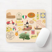 イタリアのシンボル旅行愛好家 マウスパッド (マウス)