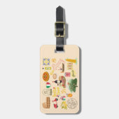 イタリアのシンボル旅行愛好家 ラゲッジタグ (正面縦)