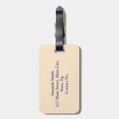 イタリアのシンボル旅行愛好家 ラゲッジタグ (裏面縦)