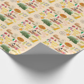 イタリアのシンボル旅行愛好家 ラッピングペーパー (角)