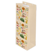 イタリアのシンボル旅行愛好家 ワインギフトバッグ (正面アングル)