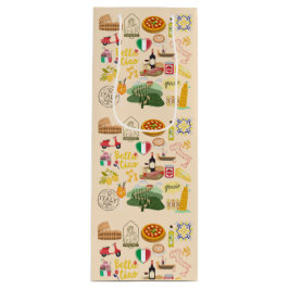 イタリアのシンボル旅行愛好家 ワインギフトバッグ