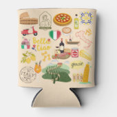 イタリアのシンボル旅行愛好家 缶クーラー (正面)