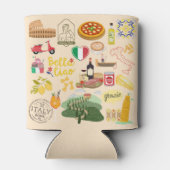 イタリアのシンボル旅行愛好家 缶クーラー (裏面)