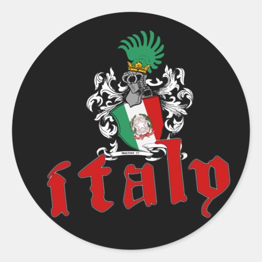 イタリアのシールドシール ラウンドシール (正面)