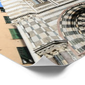 イタリアのジェノヴァにある中世の大聖堂 ポスター (角)