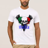 イタリアのスカルの入れ墨 Tシャツ (正面)