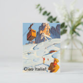 イタリアのスキートラック ポストカード (スタンド正面)