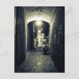 イタリアのスクーター ポストカード