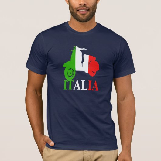 イタリアのスクーター Tシャツ (正面)