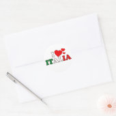 イタリアのステッカーが大好き ラウンドシール (封筒)