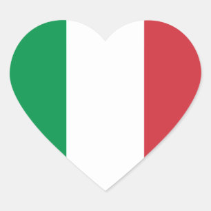 イタリアのステッカーの旗 ハートシール