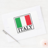イタリアのステッカー 長方形シール (封筒)