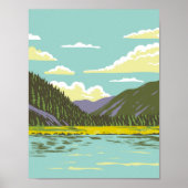 イタリアのステリヴィオ国立公園アールデコ ポスター (正面)