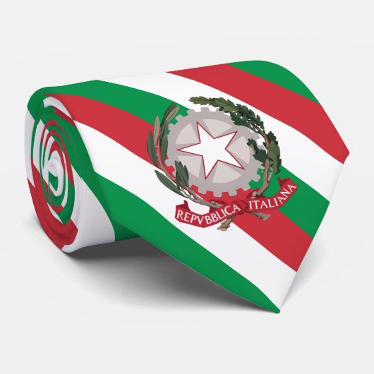 イタリアのタイ、ファッションイタリアン国旗のビジネス ネクタイ (ロール)