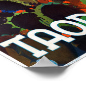 イタリアのタオルミーナシチリアのヴィンテージのポスター ポスター (角)