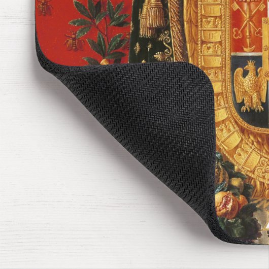 イタリアのタペストリーのためのデザインの紋章付き外衣 マウスパッド (コーナー)