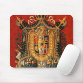 イタリアのタペストリーのためのデザインの紋章付き外衣 マウスパッド (マウス)