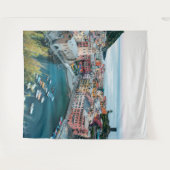 イタリアのチンクエテッレの風景 | 壁画の背景 タペストリー (正面(横))