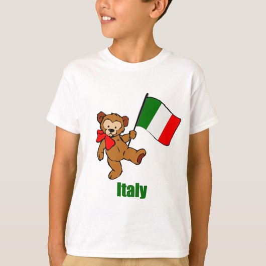 イタリアのテディー・ベア Tシャツ (正面)