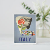 イタリアのデイビッド像ヴィンテージ旅行はがき ポストカード (スタンド正面)