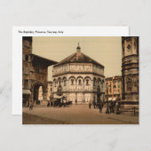 イタリアのトスカーナ州，フィレンツェ ポストカード (正面/裏面)