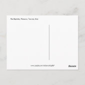 イタリアのトスカーナ州，フィレンツェ ポストカード (裏面)