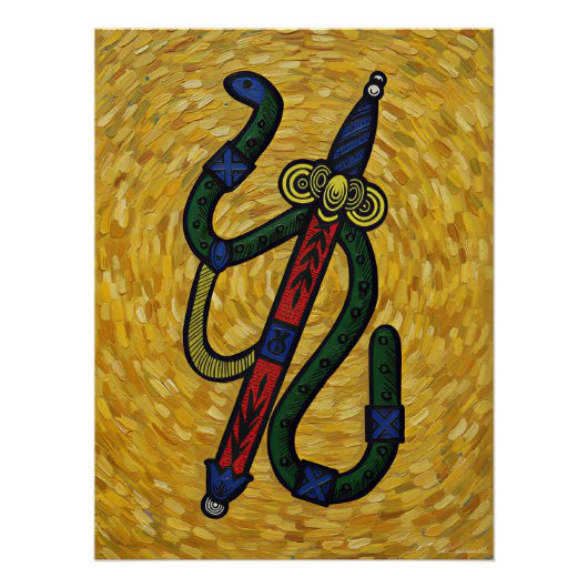 イタリアのトランプ - スペードのエース ポスター (正面)