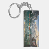 イタリアのドロミテスのラゴ・ディ・ブレイス キーホルダー (正面左)