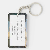 イタリアのドロミテスのラゴ・ディ・ブレイス キーホルダー (裏面)