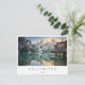 イタリアのドロミテス地方のラゴ・ディ・ブレイス ポストカード (スタンド正面)