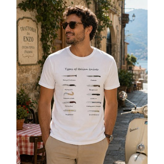 イタリアのナイフの種類Tシャツ Tシャツ