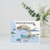 イタリアのナポリとアマルフィ海岸 ポストカード (スタンド正面)