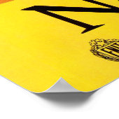 イタリアのナポリのヴィンテージ旅行ポスター ポスター (角)