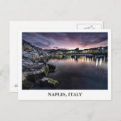 イタリアのナポリ湾 ポストカード (正面/裏面)