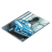 イタリアのノートのフィアット500のパトカー ノートブック (左側)