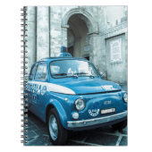 イタリアのノートのフィアット500のパトカー ノートブック (正面)