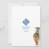 イタリアのハネムーンオンアマルフィトスカーニカップルのシャワー 招待状 (裏面)