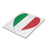 イタリアのハートの旗 タイル (側面)