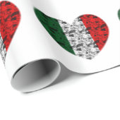 イタリアのハート ラッピングペーパー (ロールコーナー)