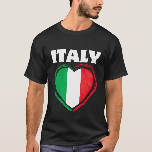 イタリアのハート Tシャツ (正面)