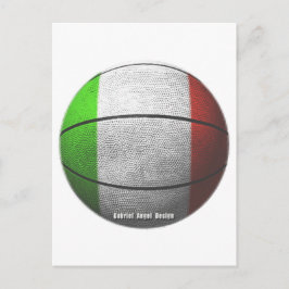 イタリアのバスケットボール ポストカード
