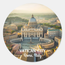 イタリアのバチカン市で愛される穏やかなスポット ラウンドシール
