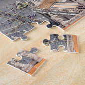 イタリアのバチカン:聖ペテロ広場の空中風景 ジグソーパズル (側面)