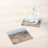 イタリアのバチカン：聖ペテロ広場の空中風景 スクエアペーパーコースター (インサイチュ)