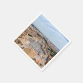 イタリアのバチカン：聖ペテロ広場の空中風景 スタンダードカクテルナプキン (角)