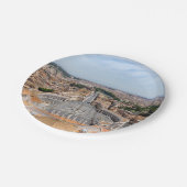 イタリアのバチカン：聖ペテロ広場の空中風景 ペーパープレート (アングル)