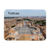 イタリアのバチカン：聖ペテロ広場の空中風景 マグネット (横)