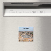 イタリアのバチカン：聖ペテロ広場の空中風景 マグネット (インサイチュ (食洗機))