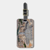 イタリアのバチカン:聖ペテロ広場の空中風景 ラゲッジタグ (正面縦)